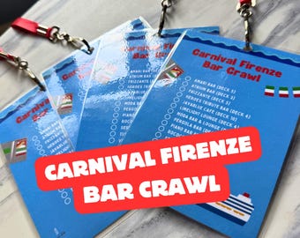Sip Your Way Through Carnival Firenze – Bar Crawl Lanyard & Drink Tracker