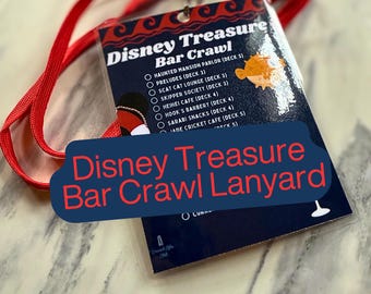 Disney Treasure Bar Crawl Lanyard