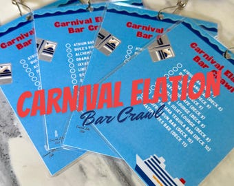 Sip Your Way Through Carnival Elation – Bar Crawl Lanyards & Drink Tracker