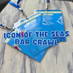 Icon of the Seas Bar Crawl Checklist – Cruise Drink Tracker & Ship Bar Passport