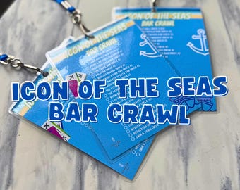 Icon of the Seas Bar Crawl Checklist – Cruise Drink Tracker & Ship Bar Passport