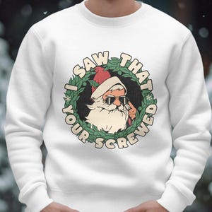 Funny Ugly Christmas Sweater, Humor, Funny Santa Shirt, Christmas Holiday Shirt, Gift for Christmas, Ho Ho Ho I Deliver All Night Long Shirt