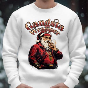 Funny Santa Sweatshirt, Christmas Holiday Shirt, Gift for Christmas, Ugly Christmas Sweater, Humor Dirty Christmas, I Deliver All Night Long