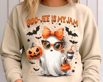 Boo-Jee Ghost Sweatshirt - Funny Halloween Costume Shirt