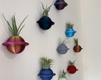 Mini Planet Air Plant Holder (Pack of 3): Indoor Wall Planter