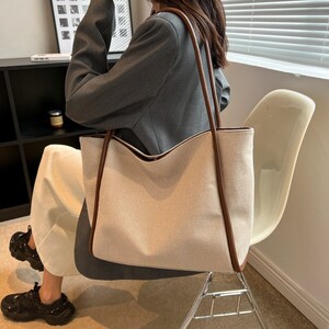 Large size canvas bag, Oversize tote bag, hand bag, handbags for women, canvas bags, shoulder bag, tote bag zdjęcie 2
