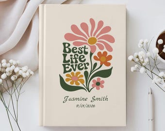 JW Baptism Gift Personalized Journal For Her Best Life Ever Notebook Jehovah Witness Baptism Gift Floral Journal Gift JW Gift for Sister