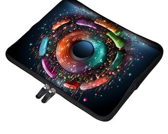 Galaxy Ring Space Donut Macbook ipad Laptop document Sleeves Waterproof Laptop Protective Cases