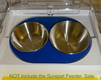 SureFeed Pet Feeder Bowls & Blue PETG Trim Holder