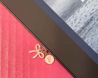 Coquette USB-C Dust Cover, Personalized Initial Charm, Bookish Kindle Accessory