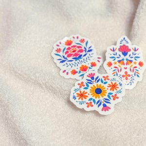 Mexico Folklore Latina Vinyl Sticker, Spanish Stickers, Floral Sticker, Latina Gifts, Kindle stickers, water bottle decal, Hispanic Stickers