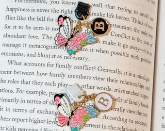 Butterfly Kindle Charm, Personalized Initial USB-C Dust Plug