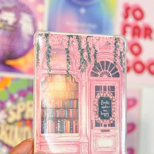 Bookstore Kindle Insert Bundle, Pink Book store Kindle Inserts, Blue Book Store Insert, Spring Kindle Inserts, Holographic Kindle Skin