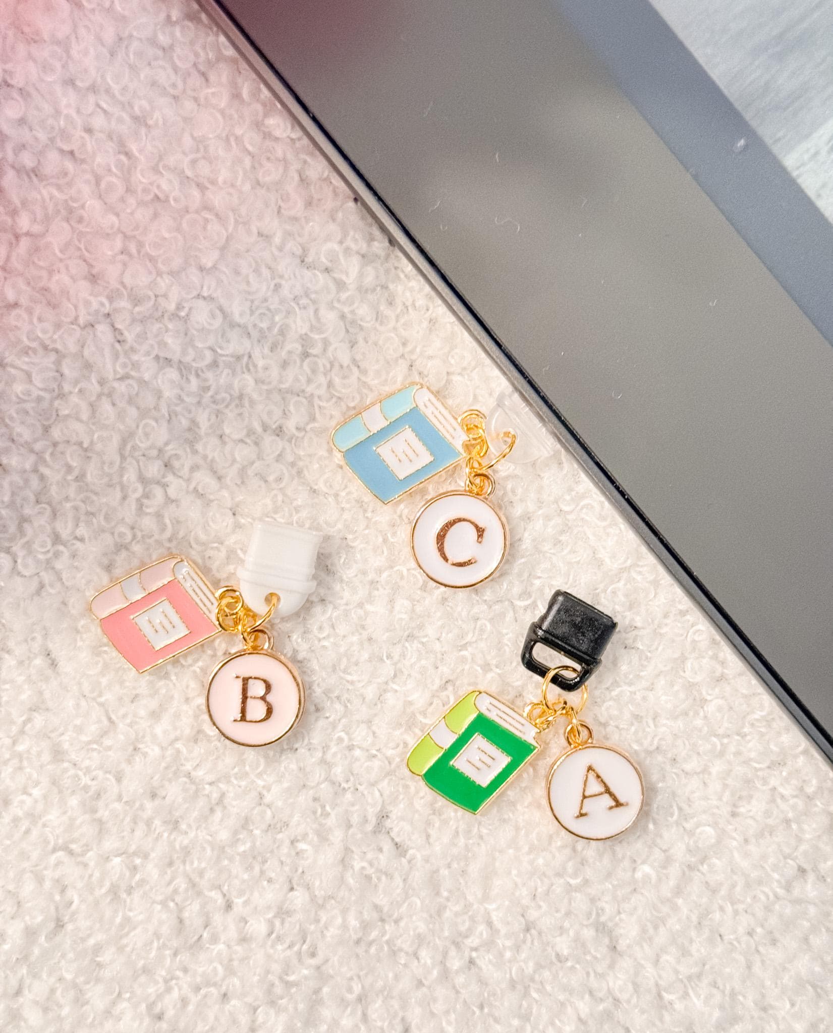 Kindle Charm, USB-C Dust Cover Charm, Kindle Accessories, Bookish Gifts, Mini Keychain, Phone Charm, Cute Tech Accessory, iPhone Dust Plug