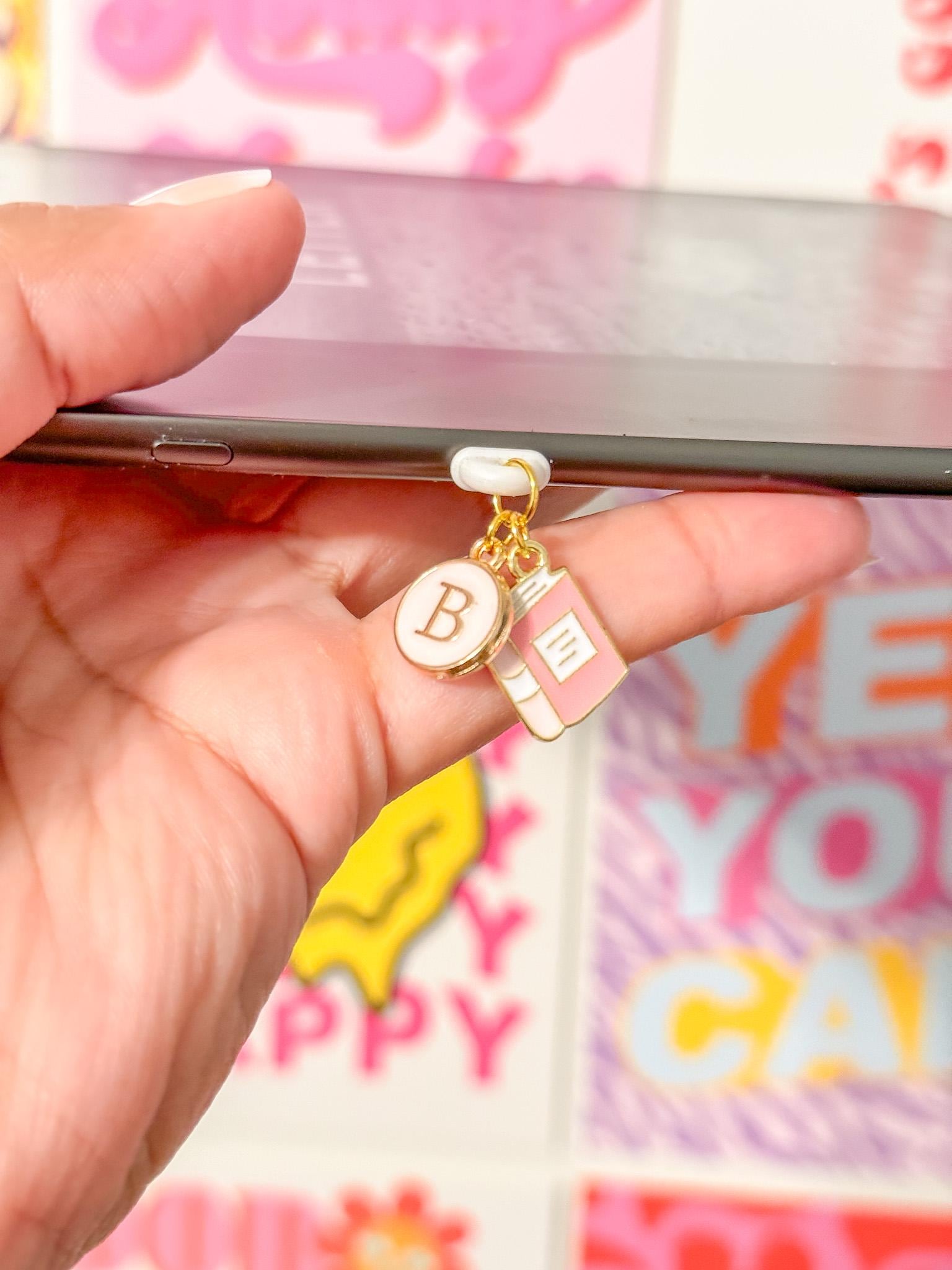 Kindle Charm, USB-C Dust Cover Charm, Kindle Accessories, Bookish Gifts, Mini Keychain, Phone Charm, Cute Tech Accessory, iPhone Dust Plug