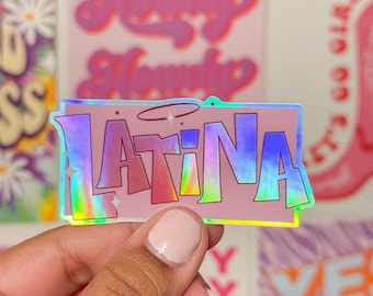 Latina Waterproof Sticker, Latina Gifts, Spanish Stickers, Mexican phrases, Kindle stickers, Latina pride decal, Hispanic Stickers, Y2K