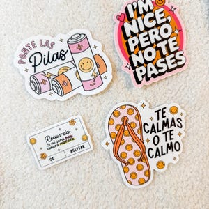 Spanish sticker bundle Waterproof Vinyl Sticker, Latina Sticker, Latina Gifts, Spanish Stickers, funny decal, Latina Labels, Latina decal