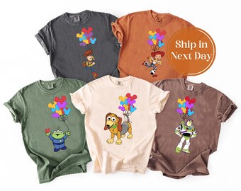 Toy Story-shirt met alle personages, Disney Pixar-shirt, Disney Woody Jessie Buzz Lightyear Aliens-T-shirt, Disney Family Vacation-T-shirt, 10262017