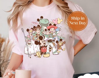 Disney Toy Story Mickey Shirt, Disney Birthday Gift, Sheriff Woody Tee,Bo Peep Shirt,Buzz Lightyear Shirt, Jessie Tshirt, Rex Shirt 10262016