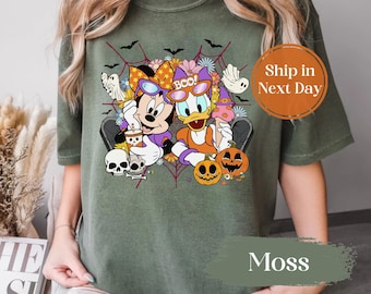 Daisy and Minnie Retro Shirt, Daisy and Minnie Halloween Shirt, Halloween Disney Shirt, Disney Girl Shirt, Halloween Girl Tee 10262061