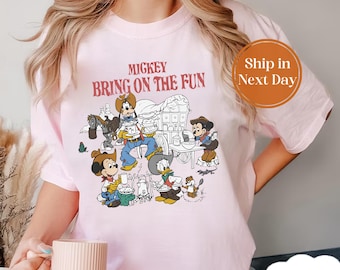 Mickey Cowboy Shirt, Mickey Bring On The Fun Comfort Colors® Shirt, Disney Cowboy Shirt, Mickey and Friends Shirt, Disney Shirt 10262064