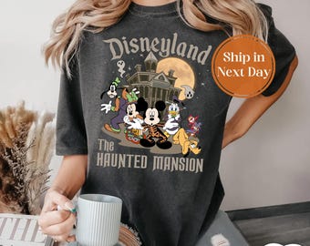 Mickey & Friends The Haunted Mansion  Shirts, Disney Welcome Foolish Mortals Tee, Mickey's Not So Scary Party, Family 2025 Trip 10262084