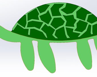 Tirador de cajón con forma de tortuga – Tirador de cómoda impreso en 3D
