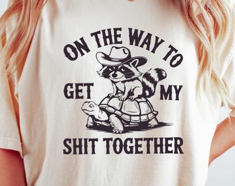 Funny Raccoon Comfort Colors Shirt: Sarcastic Graphic Tee