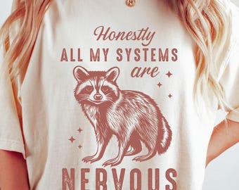 Vintage Raccoon Comfort Colors® Shirt: Funny Meme Tee