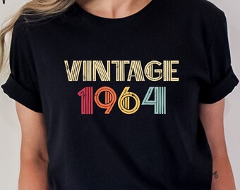 Vintage 1964 60th Birthday Shirt: Retro Style Tee