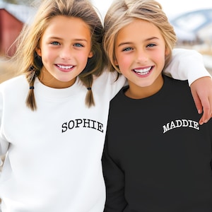 Personalized Kids Name Sweatshirt: Custom Toddler Sweater
