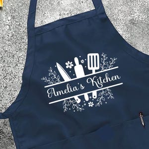 Custom Name Apron: Personalized Printed Apron with Pockets