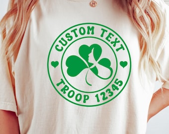Custom Camping Troop Comfort Colors Shirt: Personalized Girls Group Tee