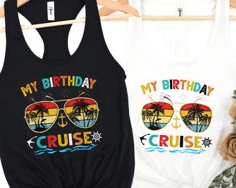 Birthday Cruise 2025 Tank Top: Group Vacation Tee