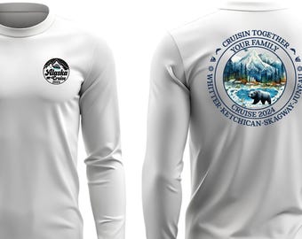 Personalized Alaska Cruise 2026 Long Sleeve Shirts: Custom Family Name Matching Tee, Family Reunion Trip 2026