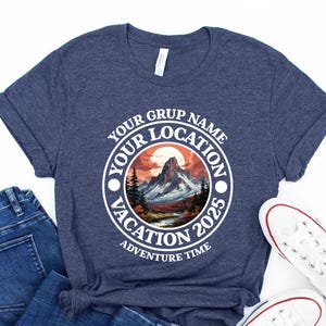 Personalized Mountain Vacation Shirt: Custom Family Camping Trip