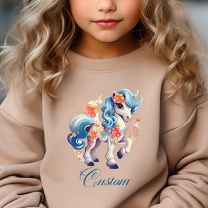 Personalized Unicorn Sweatshirt: Custom Youth & Toddler Gift