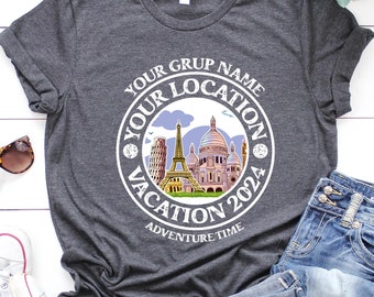 Custom Europe Vacation 2026 Shirt: Family Trip Souvenir