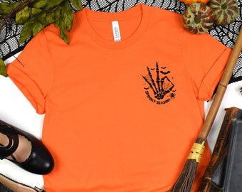 Spooky Season Shirt, Cute Spooky Season Shirt, Halloween Skeleton Hand Shirt, Spooky Shirt,Cute Halloween Shirt,Halloween Teacher Shirt Gift