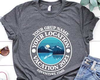 Custom Lake Vacation Shirts: Family Trip Group Matching Tees