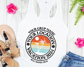 Custom Summer Tank, Custom Family Vacation Tank Tops, Family Vacation Tank Tops, Custom Tank,Personalized Family Tank,Custom Vacation Shirts