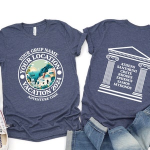Custom Greece Vacation Shirt: Family Trip Tee