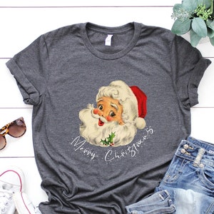 Christmas Santa Shirt,Merry Christmas Santa Shirt,Retro Santa Shirt,Santa Shirt,Retro Christmas Shirt,Christmas Shirt For Women,GiftForWomen