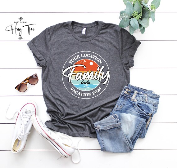 Custom Family Vacation 2024 Shirt: Personalized Travel Tee