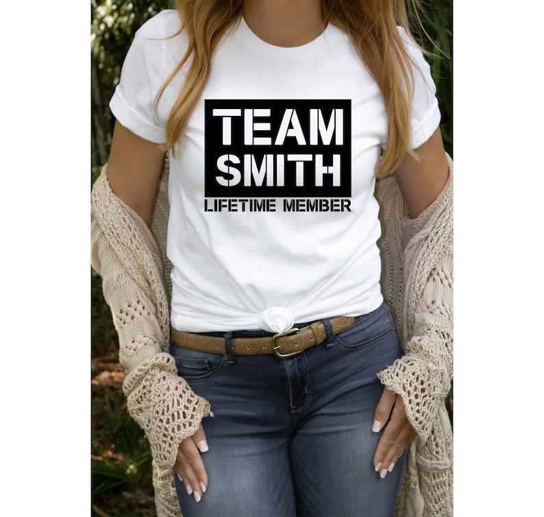 Personalized Family Name Matching Shirts, Team Family Name Shirts, Custom Family Shirts, Family ...