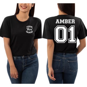 Personalized Third Grade Teacher Shirt: Back To School Gift image 4
