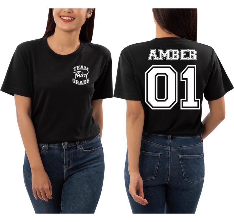 Personalized Third Grade Teacher Shirt: Back To School Gift image 4