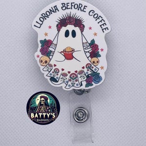 Bobine d&#39;insigne Llorona Before Coffee