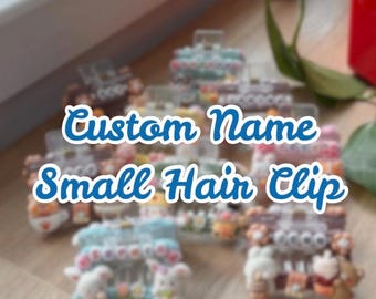 Custom Name Decoden Hair Clip: Kawaii Girl, Daughter, Girlfriend Cute Gift