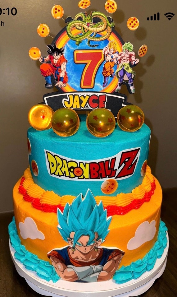 Dragon Ball Z Cake Topper , Goku Image , Kids Cake - Etsy